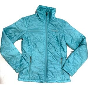 Columbia Women's X Small Teal Green Omni Heat Long Sleeve Puffer Jacket